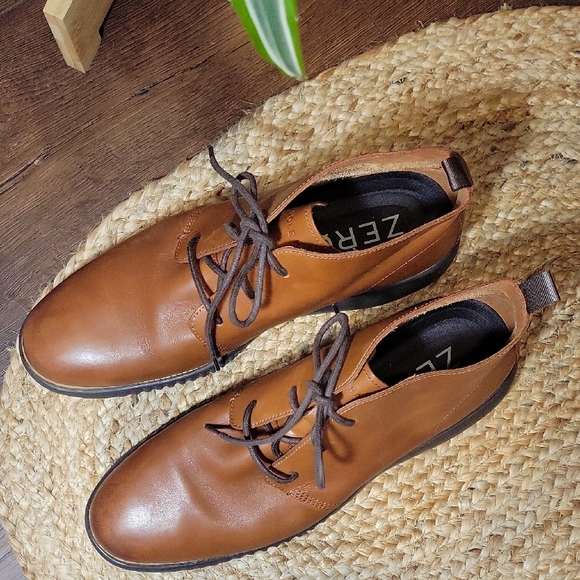 Cole Haan Zerograund Brown Leather Chukka Boots - Picture 3 of 9